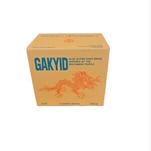 NIB Flamingo Estate Soap Brick Gakyid Bhutan Subscription Box Blue Alpine 12oz